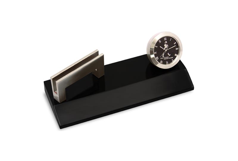 Multi Utility DeskTop Product with Card Holder and Table Clock